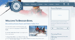 Desktop Screenshot of bridgerbowl.com