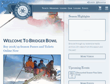 Tablet Screenshot of bridgerbowl.com